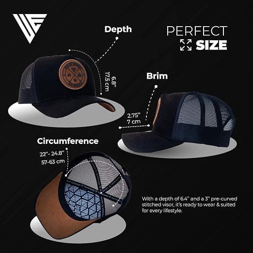Tucker Hats for menn - Mesh Back Cap Kvinner Baseballcaps 5-Panel-Flott Baseball Snapback Lukking svart svart black