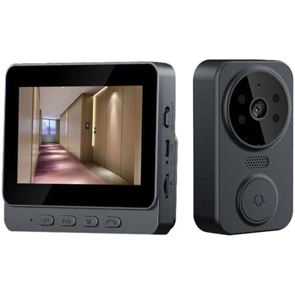 2.4G Wireless Video Intercom with 4.3-inch IPS Screen, Wireless High-Definition Video Smart Doorbell, Two-Way Intercom for Villa, House, Office