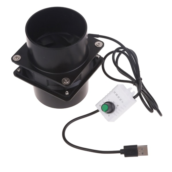 USB Justerbar Hastighet Löd Rök Absorberare ESD Rökutsugsfläkt Rör Kanal frånluftsfläkt med 1/3/6M rörventilationsfläkt null - Fläkt 1m null - Fan 1m tube