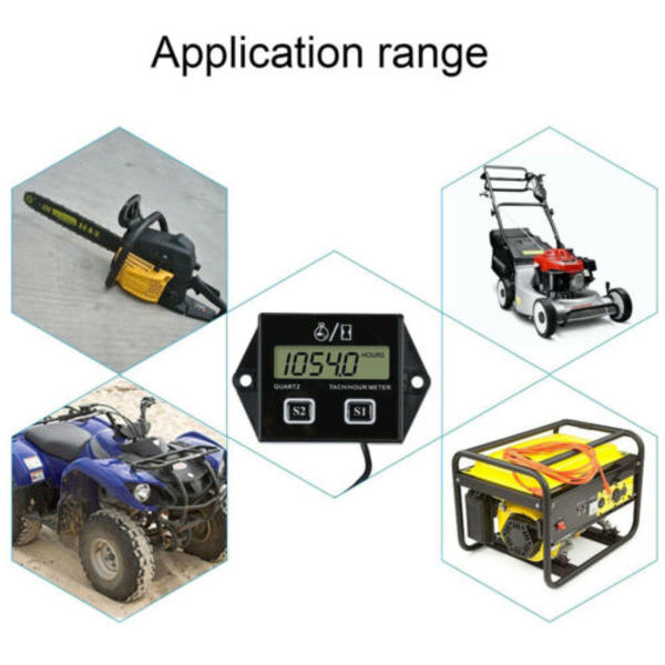 Varvräknare LCD digital för bil motorsåg motorsåg och andra 2/4-taktsmotorer