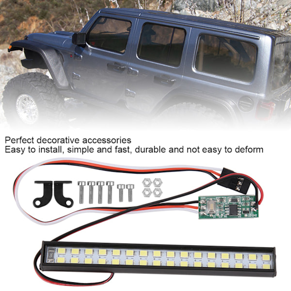 32 st lampor RC bil taklampa RC Crawler Universal LED ljusramp tillbehör längd 100 mm