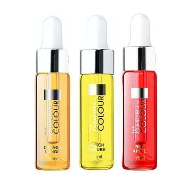 3-pack - Nagelbandsolja - Mango, Persika, Äpple - 15ml multifärg