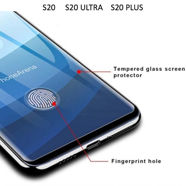Skärmskydd Samsung Galaxy S10/S20 Ultra/Plus/E skal - Transparent S20 PLUS Transparent S20 PLUS