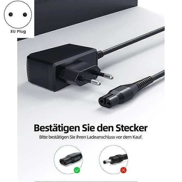 Ladekabel Lader for Kärcher Vindusvasker WV1, WV2, WV5, WV60, WV1/WV2/45/52 Plus, WV5 Premium EU-plugg