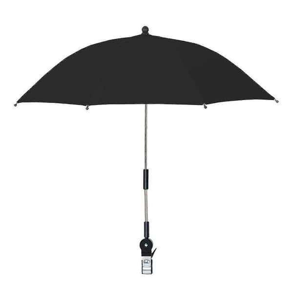 Universal clip-on solparasol, UPF 50+ solbeskyttelse, velegnet til terrassestole og strandstole - Sort