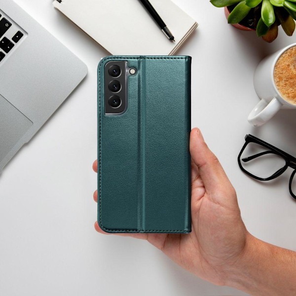 Galaxy A23 4G/5G Plånboksfodral Smart Magneto - Mörkgrön