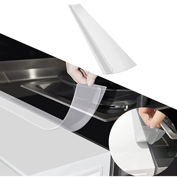 Spislist håller rent mellan spis och skåp 61.5 cm Transparent 1-pack 1-pak