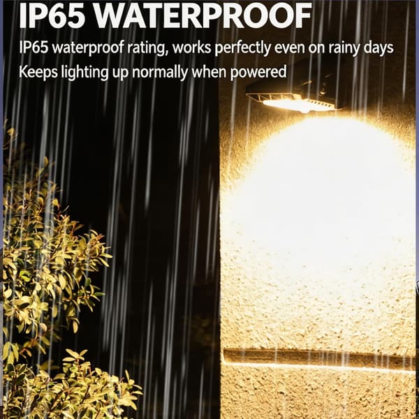 4-pack Solar Lights with Clamp and Motion Sensor, Waterproof Outdoor Light for Garden, 3 Adjustable Modes - for Garage, Fence, Patio