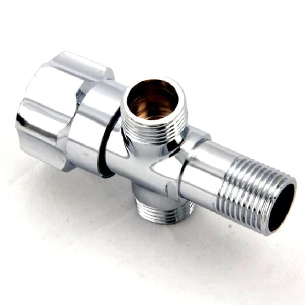 Double Outlet Angle Valve, Kitchen and Bathroom Fittings, Copper G1/2