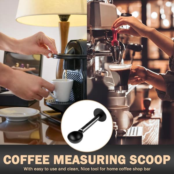 2-in-1 Espresso Coffee Bean Spoon - Replacement Scoop Tamper Tea Tool For Coffee Bean Spoon Coffee Measure (51mm)