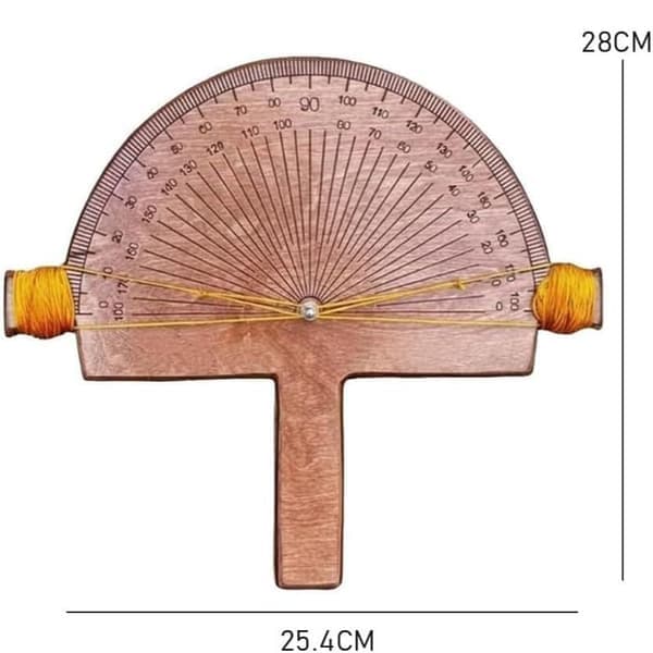 Precision Angle Gauge Handmade Birch Wood Angle Finder for Welding DIY Woodworking Projects String Alignment System Engraved Degree Measurement