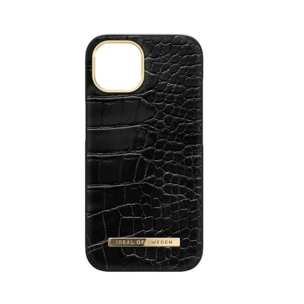 iDeal of Sweden iPhone 15 Plus Mobilskal Atelier - Neo Noir Croco Svart