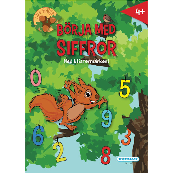 Börja med siffror Lära Tidigt Pysselbok multifärg
