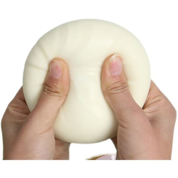 3 stk. Dumpling Stressbolde Knude Sensorisk Legetøj med Mad Damper Håndbold Legetøj Festgaver (Tilfældig farve)