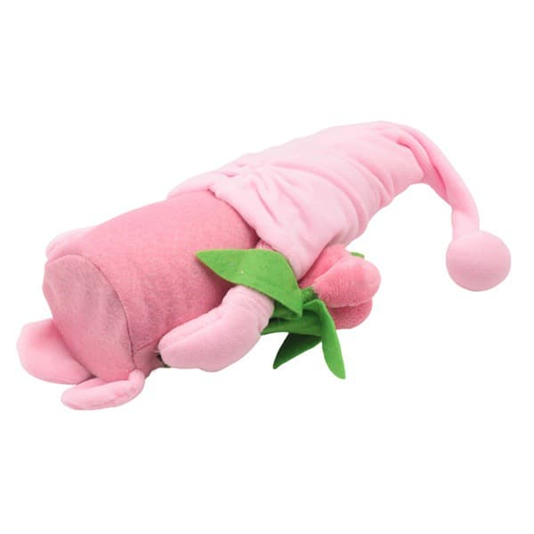 Tulpan-tema \"Rudolf\" (Tomte) Alla hjärtans dag-figur – Heminredningsprydnad (Rosa)