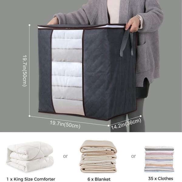 Extra Large Clothing Storage Bags, Organizer for Wardrobe and Closet Storage