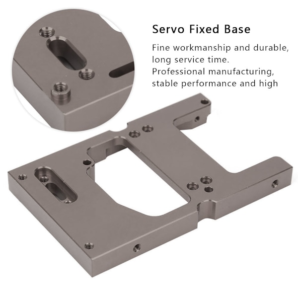För WPL-system 1:16 RC-bil metallstyrservo fixering basfäste titan