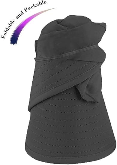 Solhatter for kvinner Bred brem UV-beskyttelse Solhatt Sommerstrand Sammenleggbar Visir