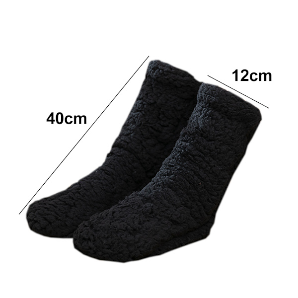 Furry Leg Warmers över knäet höga luddiga strumpor plysch tofflor strumpor höga långa lurviga ben vinter hem sova strumpor för kvinnor män
