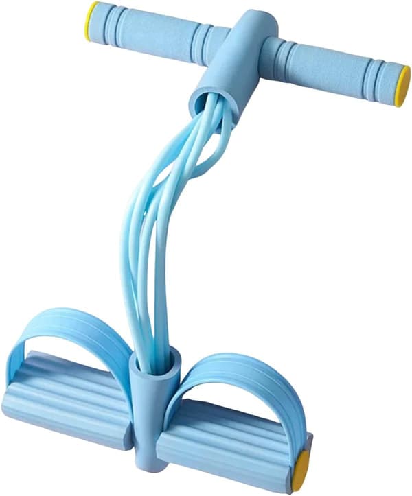 Multifunktionelt Spændebånd | Elastisk Yoga Pedal Puller | Trækreducerer | Sit Up Træningsudstyr | Unisex Træning | Modstandsbånd Blå Blue