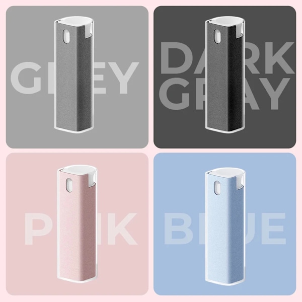 3 i 1 fingeravtryckssäker Skärmrengöring Enkel att använda Återanvändbar Tar bort fläckar Skärmrengöring för mobiltelefon Gray 10ml Gray 10ml
