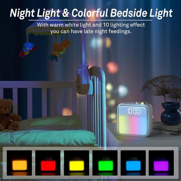 This alarm clock with night light has a built-in battery, dual alarms, and a snooze function, making it ideal for heavy sleepers.