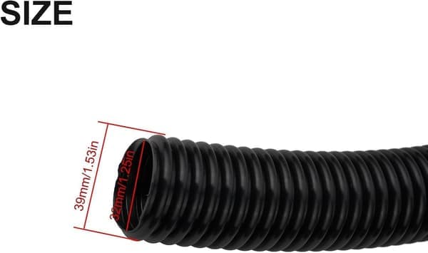 Extra lång universell dammsugarslang - 32 mm - Extra lång universell korrugerad dammsugarslang (2 meter)