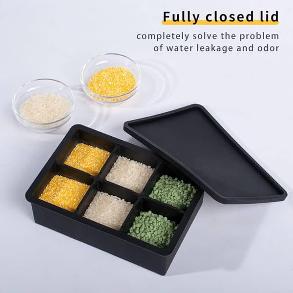 Large Ice Cube Tray with Lid, 2-Pack Stackable 2-inch Large Square Silicone Ice Cube Mold for Whiskey, Cocktails, Bourbon, Soups, Frozen Treats