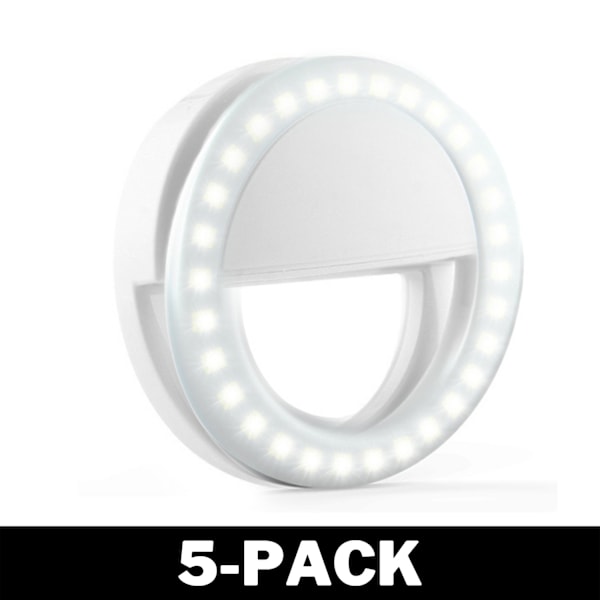 Universell Selfie Lampa / Ring med Olika Ljuslägen 5-Pack 5-Pack