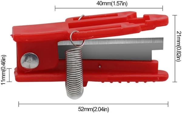 Thumb Knife Multifunctional Compact Guillotine Design with Metal Finger Ring for Gardening Tea Picking Fruit Tree Pruning 1PC