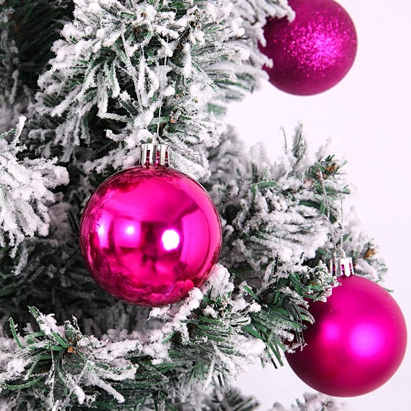 24 st 4 cm krossäkra julgranskulor för julgran bröllop födelsedagsfest dekoration