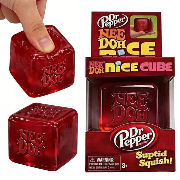 NeeDoh Nice Cubes Stresskuber Squishy Legetøj Firkantede Squishy Bolde Til Voksne Børn Sensorisk Fidget Legetøj Til Angstlindring Red