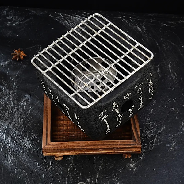Japansk grill, japansk grill, bärbar grill, japansk kolgrill, heminredning (BBQ-grill (15 x 15 cm)