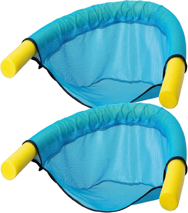 Pool Noodle Stol, Pool Float för barn och tonåringar, Pool Sling Stol, Pool Noodle Sits, Bra Pooltillbehör, 2-pack, Pool Noodles ingår
