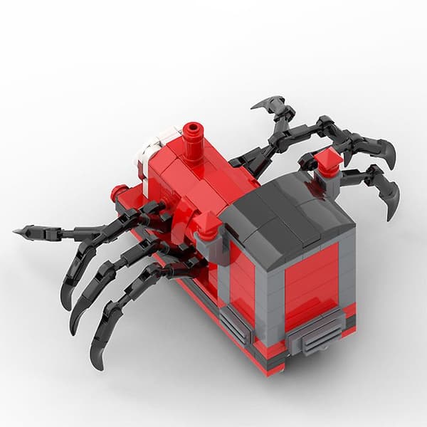 Choo-choo Charles Building Blocks Set Large Size Horror Game Spider Train Animal Figures Bricks Toys For Kids Gift Red Red 1 Set
