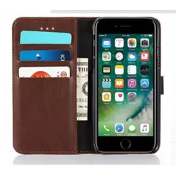 iPhone XS Max Plånboksfodral i Veganskt Läder Brun