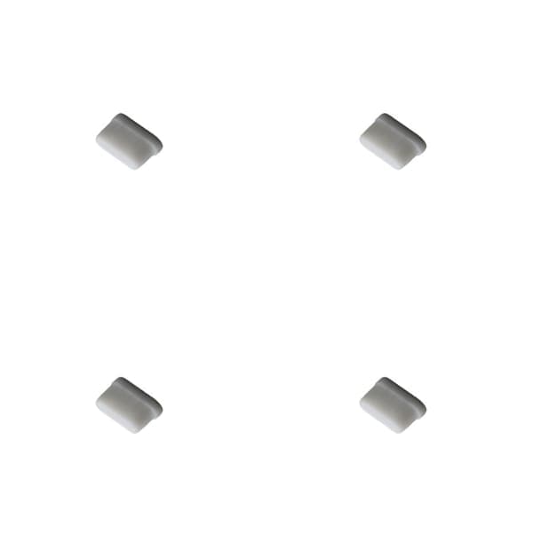 Pölysuoja USB-C-porteille, 4 kpl, valkoinen