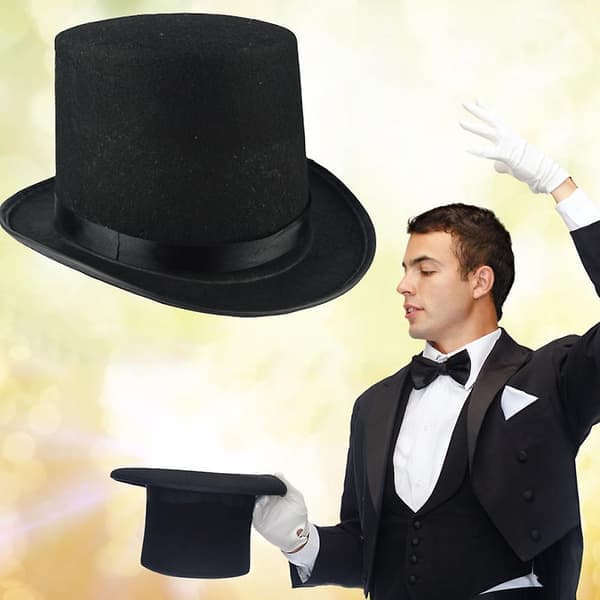 Retro magikerhatt, en multifunksjonell og komfortabel hatt, egnet for sminke, dansefester og mer.