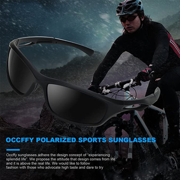 Polariserade sportsolglasögon för män Kvinnor Löpning Cykling Fiske Golf Driving Shades Solglasögon