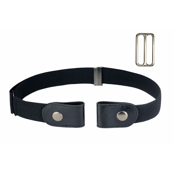 Elastiskt skärp utan spänne (one size) Svart 1 pack 1 pack