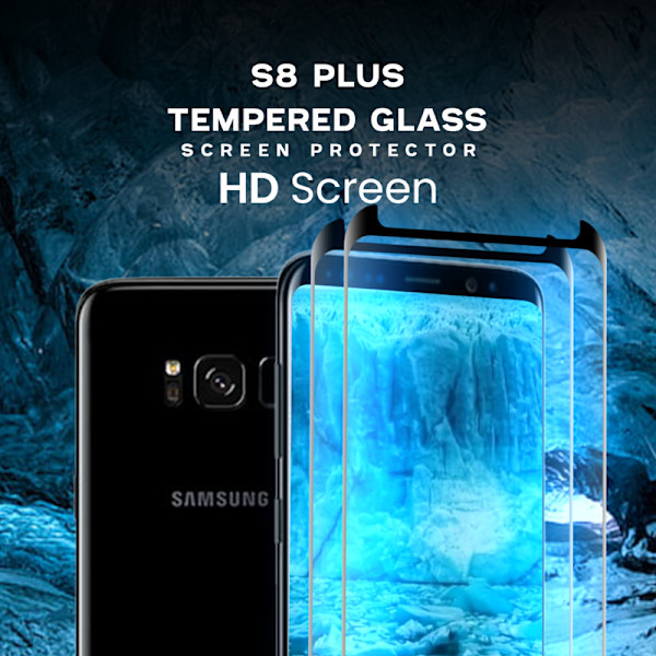2 Pack Samsung Galaxy S8 Plus - Härdat glas 9H–Super kvalitet 3D
