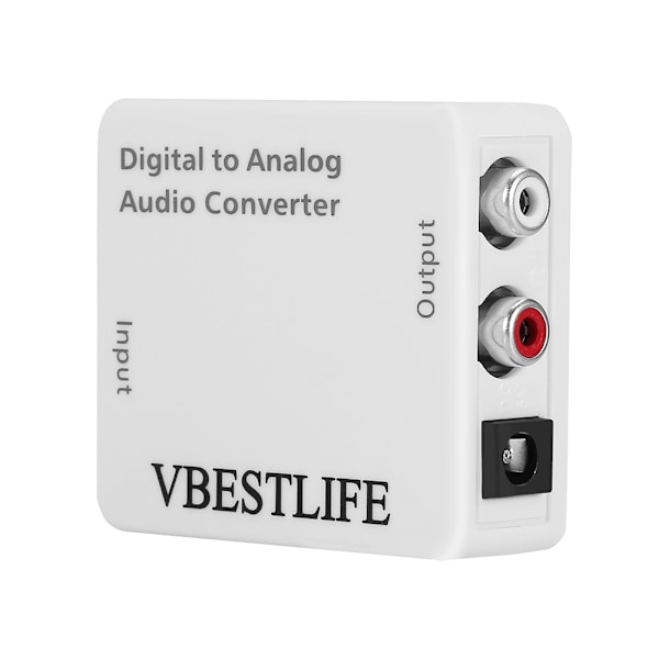 Optisk ljudkabel RCA-omvandlare Adapter RCA-kabel Optisk signal till analog ljudomvandlare