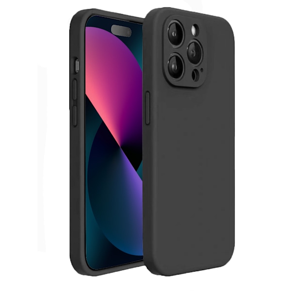 iPhone 13 Pro Skal - Matt Svart med Kameraskydd | Slitstarkt och Stilrent Skydd