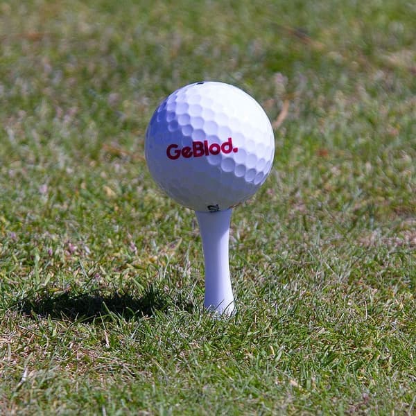Golftees i plast/ Castle tees 39 mm (40 stk) Blå