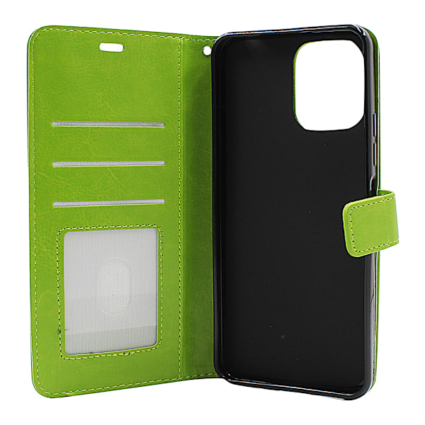 Crazy Horse Wallet Xiaomi Redmi 12 5G Grön Svart