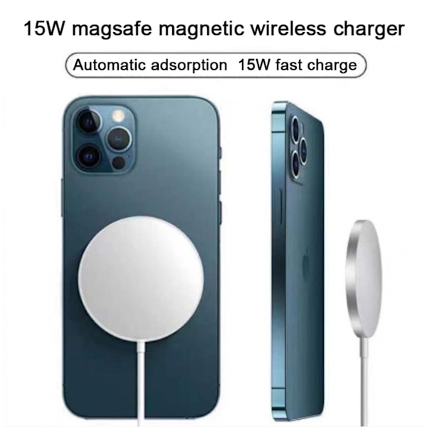 Magsafe Laddare För Apple Iphone Magnetisk Trådlös Laddningsplatta