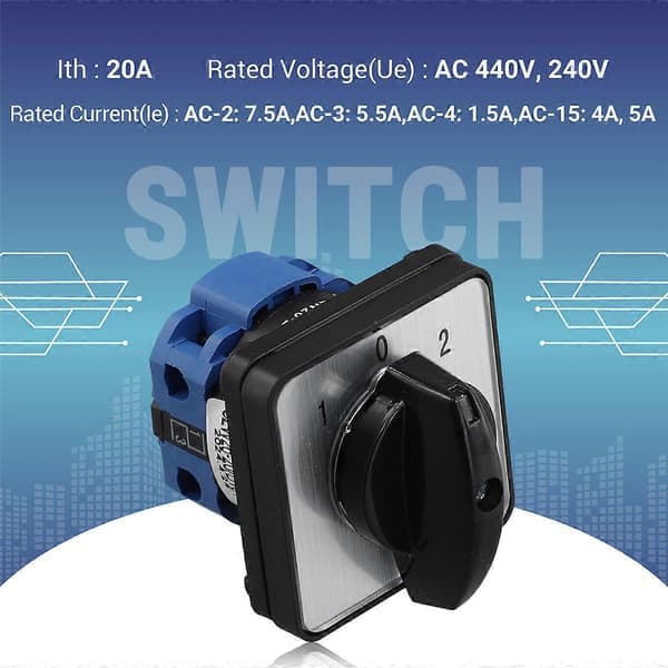 AC 440V 240V SZW26-20/D101.1 Universal Omkopplare Rotary Switch