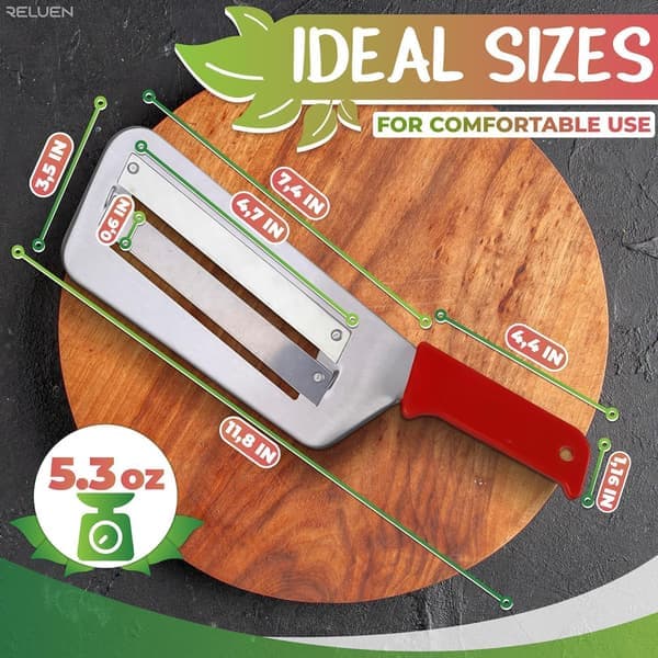 Cabbage Shredder - Stainless Steel Shredder with an Ergonomic, Non-Slip Handle, 30 cm Rust-Resistant Cabbage Slicer.