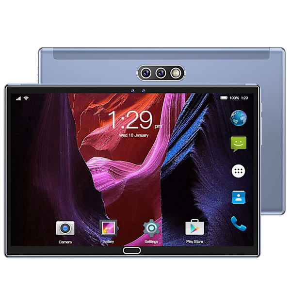 Tablet X30 10,1 tum 16 gb ram + 512 gb rom 8 kärnor Android OS 5.1 Dual Sim silver gray silver gray