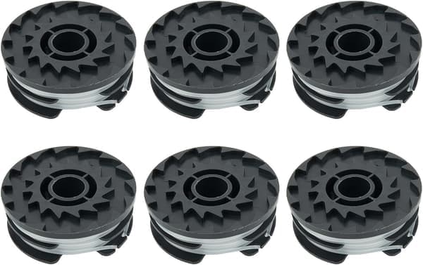 Spole til Parkside Akku Plæneklippere til PRTA 20-Li A1 B2 C3 Auto Feed Udskiftning 1,6 mm Nylon Line (6-PAK)